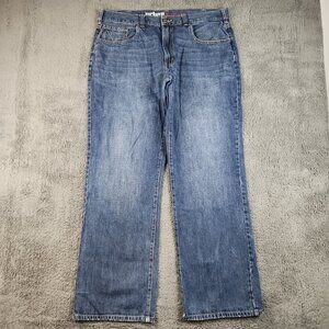 Y2K Urban Pipeline Jeans 38x34 Straight Relaxed Fit FADED Baggy Denim Workwear